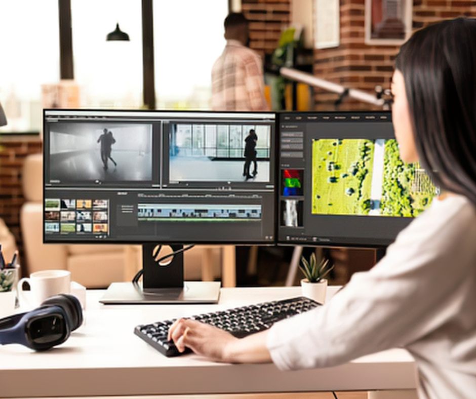Social media concept. Streaming video. Video sharing website.